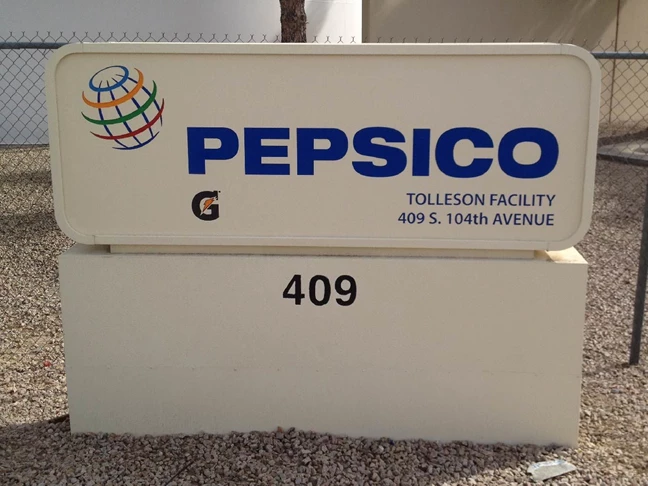 PepsiCo Custom Routered Monument Panels Tolleson AZ